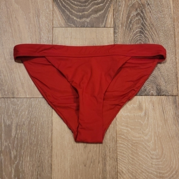 Andie swim Cherry Red The Cheeky Bottom size Large‎ NWT - Picture 5 of 13